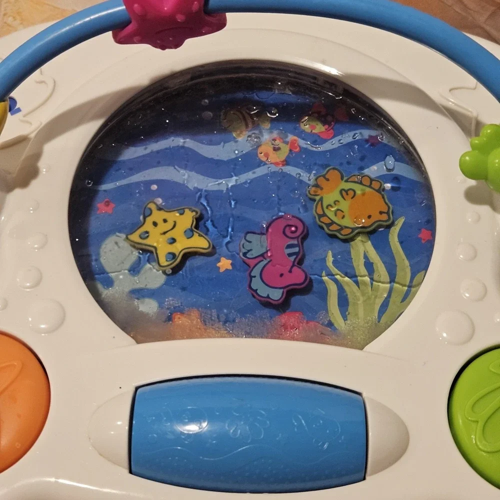 Vintage 2004 Fisher Price Ocean Wonders Aquarium Activity Toy Tested Works